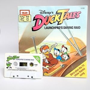 Duck Tales Vintage Disney Book and Cassette Tape Audiobook Set